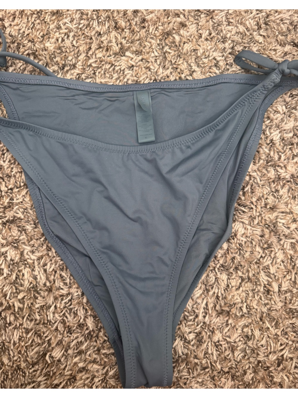 SKIMS Solid Slate Blue Bikini Bottom